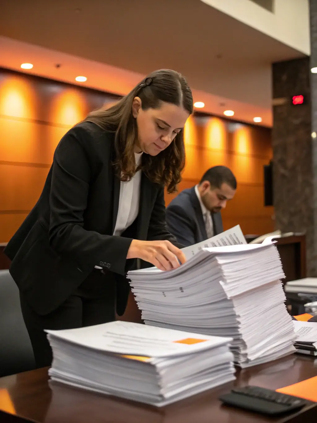 A consultant reviewing regulatory documents with a home care agency owner, ensuring compliance with Georgia regulations and best practices.